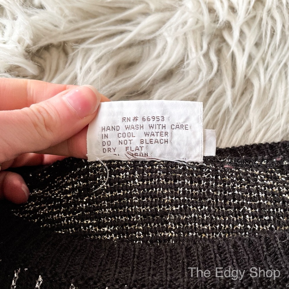 Personal | Vintage Geometric Metallic Ugly Sweater - Picture 5 of 5